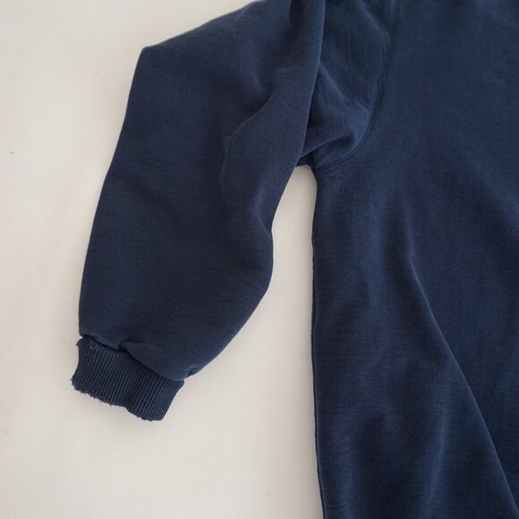 Vintage '90S Non-Fiction Navy Heavyweight 100% Cotton Crewneck Sweater XL - Picture 8 of 10